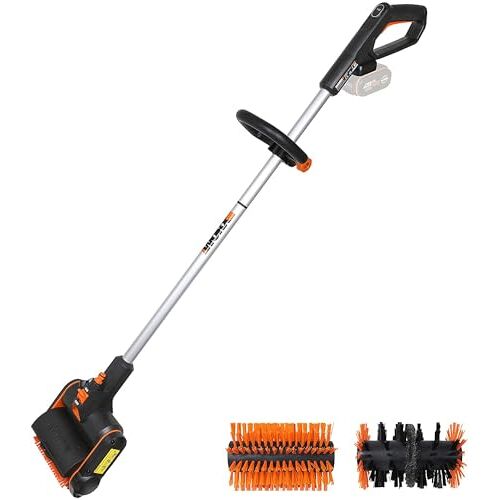 WORX 20V accuborstel WG441E.9 incl. 2 borstels zonder accu en oplader zwart/oranje