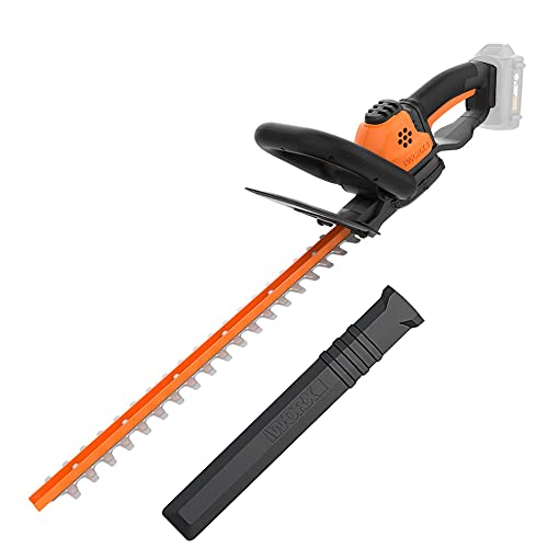 WORX WG261E.9 Accu-heggenschaar, 20 V, professionele heggen- en struikschaar met 44 cm bladlengte, ideaal voor hoge heggen, wordt zonder accu en oplader geleverd