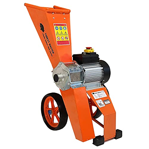 Forest Master FM4DD-MUL elektrische houtversnipperaar 2800w 4pk Hakselaar Trommelhakselaar, houtversnipperaar, versnippert alle tuinafval