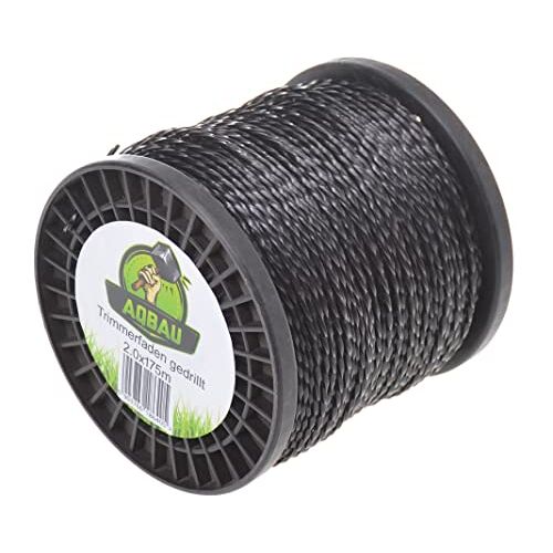 Aqbau ® Geboren maaidraad, 2,0 mm x 175 m, trimmerdraad, reservedraad, gazontrimmer