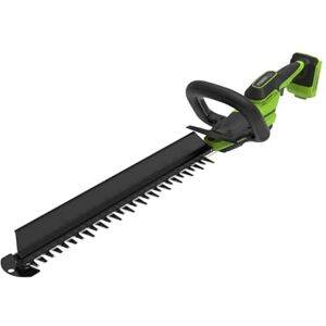 Greenworks Accu-Heggenschaar 24V 51 cm, borstelloze motor, dubbele snijkant 28 mm, Hedge Sweeper geïntegreerd, ergonomisch handvat, alleen gereedschap HT2002DA1 Greenworks Accu-Heggenschaar 24V 51 cm, borstelloze motor, dubbele snijkant 28 mm, Hedge Sweeper geïntegreerd, ergonomisch handvat, alleen gereedschap HT2002DA1