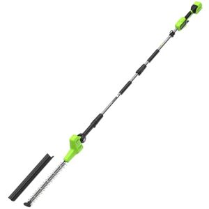 Greenworks 24V Accu Heggenschaar Met Deelbare Schacht, Dubbele Mes Bladen Van 51 Cm, Blad Sneden Tot 28 Mm, 112.5 Graden Draaibare Kop, 3200 Spm Zonder Accu En Oplader Ph24B01-01 Greenworks 24V Accu Heggenschaar Met Deelbare Schacht, Dubbele Mes Bladen Van 51 Cm, Blad Sneden Tot 28 Mm, 112.5 Graden Draaibare Kop, 3200 Spm Zonder Accu En Oplader Ph24B01-01