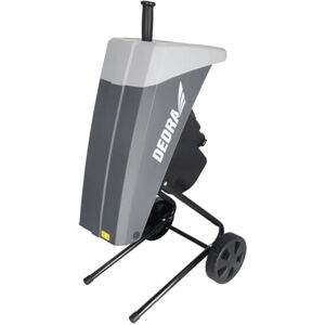 Dedra tuinhakselaar 2500W, geschikt voor takken met een diameter tot 45 mm, grote opvangzak van 65 liter, transportwielen, hakselaar en compostmolen Dedra tuinhakselaar 2500W, geschikt voor takken met een diameter tot 45 mm, grote opvangzak van 65 liter, transportwielen, hakselaar en compostmolen