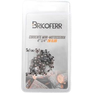 Bricoferr Ketting voor mini-kettingzaag 4" 1/4" 28 schakels Bricoferr Ketting voor mini-kettingzaag 4" 1/4" 28 schakels
