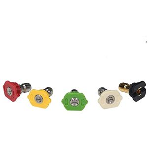 SIMPSON Reiniging 80145 3600 PSI universele hogedrukreiniger sproeiers, 1/4 inch Quick Connect, gebruik in warm of koud water, 5 stuks SIMPSON Reiniging 80145 3600 PSI universele hogedrukreiniger sproeiers, 1/4 inch Quick Connect, gebruik in warm of koud water, 5 stuks
