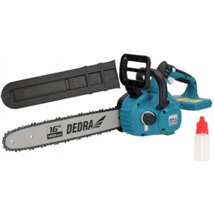 Dedra Accu-kettingzaag 16", 2x 18 V, 16" geleiderail, dubbele voeding, met veiligheidsrem, borstelloze motor, gereedschaploze kettingspanning, accu/lader niet inbegrepen Dedra Accu-kettingzaag 16", 2x 18 V, 16" geleiderail, dubbele voeding, met veiligheidsrem, borstelloze motor, gereedschaploze kettingspanning, accu/lader niet inbegrepen