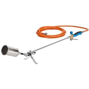CFH Afvlamapparaat PZ 6500 incl. piëzo-ontsteking en gasslang onkruidbrander gas toepassing met 3/8 inch aansluiting voor gasflessen, ideaal voor onkruidverwijdering, teer- en CFH Afvlamapparaat PZ 6500 incl. piëzo-ontsteking en gasslang onkruidbrander gas toepassing met 3/8 inch aansluiting voor gasflessen, ideaal voor onkruidverwijdering, teer- en