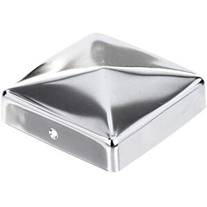 Alberts 858476 Paalkap voor houten palen vlakke vorm rvs 90 x 90 mm set van 10 Alberts 858476 Paalkap voor houten palen vlakke vorm rvs 90 x 90 mm set van 10