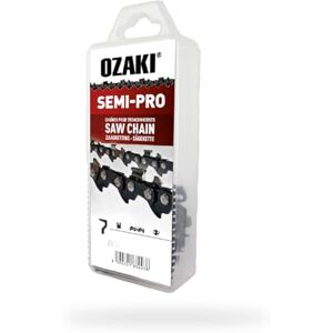 Ozaki Kettingzaagketting .325 E62 – Semi-Pro – meter 1,6 mm (0,063 inch) – halfvierkant beitelprofiel – 62 aandrijvingen – 38 cm Ozaki Kettingzaagketting .325 E62 – Semi-Pro – meter 1,6 mm (0,063 inch) – halfvierkant beitelprofiel – 62 aandrijvingen – 38 cm