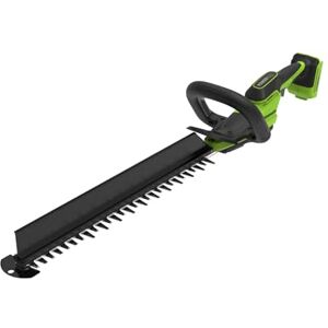 Greenworks Accu-Heggenschaar 24V 56 cm, borstelloze motor, dubbele snijkant 28 mm, Hedge Sweeper geïntegreerd, ergonomisch handvat, alleen gereedschap HT2202DA1 Greenworks Accu-Heggenschaar 24V 56 cm, borstelloze motor, dubbele snijkant 28 mm, Hedge Sweeper geïntegreerd, ergonomisch handvat, alleen gereedschap HT2202DA1