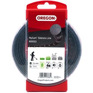 Oregon Grastrimmer-lijn, rond profiel, vervangingskoord voor op batterijen, tuingrimmer gereedschap, 2,4 mm, 15 m, kleine donutspoel (800003) Oregon Grastrimmer-lijn, rond profiel, vervangingskoord voor op batterijen, tuingrimmer gereedschap, 2,4 mm, 15 m, kleine donutspoel (800003)