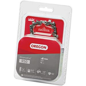 Oregon R50 AdvanceCut vervangende kettingzaagketting voor 14 inch geleidestangen, 50 aandrijfschakels, pitch: 3/8" lage trillingen, 109 cm gauge, geschikt voor verschillende Stihl modellen Oregon R50 AdvanceCut vervangende kettingzaagketting voor 14 inch geleidestangen, 50 aandrijfschakels, pitch: 3/8" lage trillingen, 109 cm gauge, geschikt voor verschillende Stihl modellen