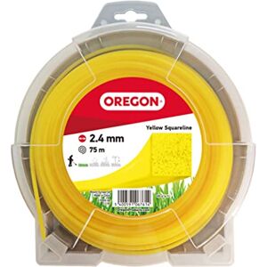 Oregon Vierkante maaidraad, 2,4 mm, geel, voor hoog gras, onkruid, gazon en dichte vegetatie, duurzame professionele nylondraad, voor de meeste grastrimmers, 2,4 mm x 75 m (69-414-Y) Oregon Vierkante maaidraad, 2,4 mm, geel, voor hoog gras, onkruid, gazon en dichte vegetatie, duurzame professionele nylondraad, voor de meeste grastrimmers, 2,4 mm x 75 m (69-414-Y)