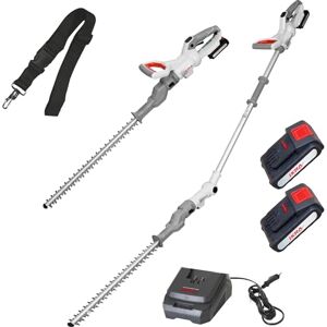 IKRA 2in1 heggenschaar zonder kabel ICPH 2050 met telescoopsteel voor hoge heggen, incl. 2x 20V accu, snellaadstation & schouderriem IKRA 2in1 heggenschaar zonder kabel ICPH 2050 met telescoopsteel voor hoge heggen, incl. 2x 20V accu, snellaadstation & schouderriem