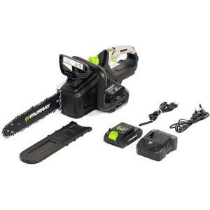 Murray MU-BAT-CS30-KIT Accukettingzaag, 20 V, zwaard en ketting, SDS-functie, dubbele veiligheidsrem, volledig ronde handgreep, groot olievenster, inclusief 4 Ah accu en oplader Murray MU-BAT-CS30-KIT Accukettingzaag, 20 V, zwaard en ketting, SDS-functie, dubbele veiligheidsrem, volledig ronde handgreep, groot olievenster, inclusief 4 Ah accu en oplader