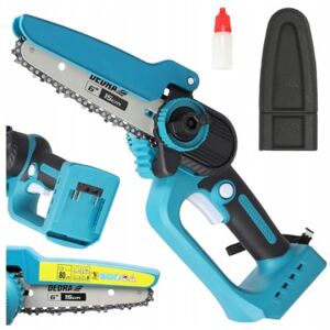 Dedra Accu Mini Kettingzaag, Borstelloze Mini Zaag, 18V, SAS+ALL, 15 cm geleiderail, Borstelloze Motor, Ultralichtgewicht, Zaagcapaciteit (tot 140 mm), Werkt op accu Dedra Accu Mini Kettingzaag, Borstelloze Mini Zaag, 18V, SAS+ALL, 15 cm geleiderail, Borstelloze Motor, Ultralichtgewicht, Zaagcapaciteit (tot 140 mm), Werkt op accu