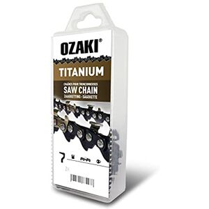 Ozaki Kettingzaagketting 3/8 LP E44 Titanium 1,1 mm (0,043 inch) gauge halfvierkant gutprofiel 44 aandrijvingen Ozaki Kettingzaagketting 3/8 LP E44 Titanium 1,1 mm (0,043 inch) gauge halfvierkant gutprofiel 44 aandrijvingen