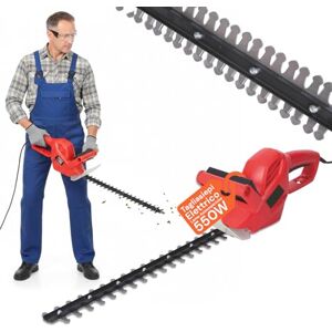Avilia Elektrische heggenschaar met asymmetrische messen, 550 W, voor de tuin, nauwkeurige en veilige snede, met beschermvoorziening en lemmetbeschermer Avilia Elektrische heggenschaar met asymmetrische messen, 550 W, voor de tuin, nauwkeurige en veilige snede, met beschermvoorziening en lemmetbeschermer