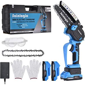 sainlogic 15,2 cm (6 inch) mini-kettingzaag, accu, draadloze elektrische kettingzaag met veiligheidsslot, draagbare mini-kettingzaag met accu voor tuinieren en boomsnijden sainlogic 15,2 cm (6 inch) mini-kettingzaag, accu, draadloze elektrische kettingzaag met veiligheidsslot, draagbare mini-kettingzaag met accu voor tuinieren en boomsnijden