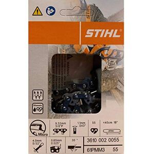 Stihl 61PMN3 55 Ketting voor zaag - 16" stok, 38P pitch, 0,43 gauge Stihl 61PMN3 55 Ketting voor zaag - 16" stok, 38P pitch, 0,43 gauge