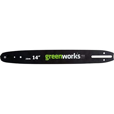 Greenworks Originele geleidingsstang voor kettingzaag (25 cm reservestang geschikt voor de kettingzagen GD40TCS van de 40 V-serie van ) Greenworks Originele geleidingsstang voor kettingzaag (25 cm reservestang geschikt voor de kettingzagen GD40TCS van de 40 V-serie van )