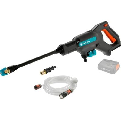 Gardena Accu Mediumdrukreiniger AquaClean 24/18 V P4A Solo: Instelbare waterdruk, Spuitopzetstukken, 3 reinigingsstanden, draagbaar buitengereedschap, Snoerloos (14800-55) Gardena Accu Mediumdrukreiniger AquaClean 24/18 V P4A Solo: Instelbare waterdruk, Spuitopzetstukken, 3 reinigingsstanden, draagbaar buitengereedschap, Snoerloos (14800-55)