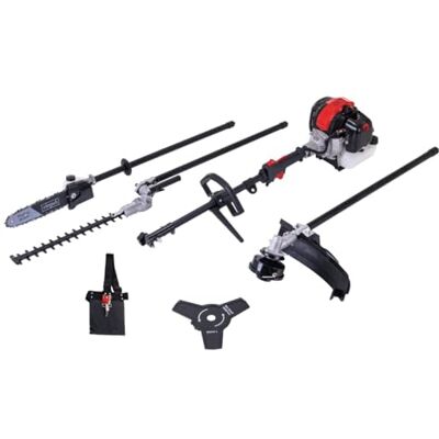 Scheppach 4-in-1 multifunctioneel gereedschap PMT520 – 2-takt motor – 52 bosmaaier, grastrimmer, heggenschaar en snoeischaar – anti-vibratiesysteem Scheppach 4-in-1 multifunctioneel gereedschap PMT520 – 2-takt motor – 52 bosmaaier, grastrimmer, heggenschaar en snoeischaar – anti-vibratiesysteem