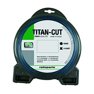 Ratioparts Maaidraad TITAN-CUT copolymeer 3,5 mm 32 m trimmerdraad 4-kant nylondraad Ratioparts Maaidraad TITAN-CUT copolymeer 3,5 mm 32 m trimmerdraad 4-kant nylondraad
