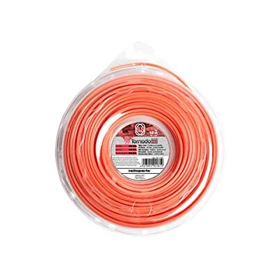 Ratioparts nylondraad 2,7 mm Tornado Alu-Cut 56 m trimmerdraad maaidraad, oranje Ratioparts nylondraad 2,7 mm Tornado Alu-Cut 56 m trimmerdraad maaidraad, oranje