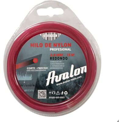 Avalon - Nylon universal - 2,4 mm - 15 m - Trimmerdraad Avalon - Nylon universal - 2,4 mm - 15 m - Trimmerdraad