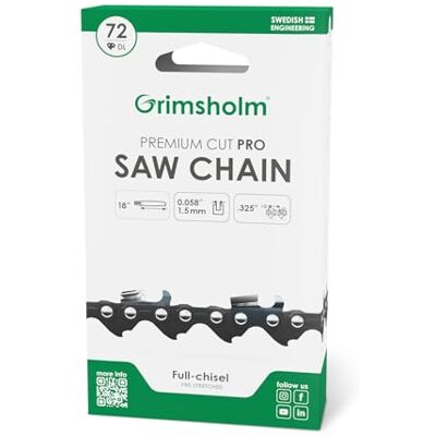 Grimsholm Green Zaagketting Premium Cut Pro 72 DL .325" .058"/1,5 mm Grimsholm Green Zaagketting Premium Cut Pro 72 DL .325" .058"/1,5 mm