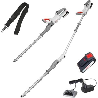 IKRA 2-in-1 accu-heggenschaar ICPH 2050 met telescopische steel Incl. accu 20V 2Ah, oplader & schouderriem, 2in1: snel om te bouwen tot telescopische heggenschaar, 20 V-accu-serie van IKRA 2-in-1 accu-heggenschaar ICPH 2050 met telescopische steel Incl. accu 20V 2Ah, oplader & schouderriem, 2in1: snel om te bouwen tot telescopische heggenschaar, 20 V-accu-serie van