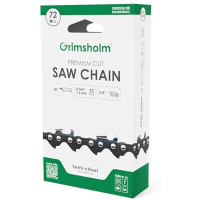 Grimsholm Green Zaagketting Premium Cut 72 DL, 3/8" .063/1,6 mm Grimsholm Green Zaagketting Premium Cut 72 DL, 3/8" .063/1,6 mm