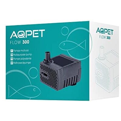 AQPET Flow 300 Flow Dompelpomp voor aquaria en terraria met verstelbare doorstroming, instelbare debiet max. 300 l/h AQPET Flow 300 Flow Dompelpomp voor aquaria en terraria met verstelbare doorstroming, instelbare debiet max. 300 l/h