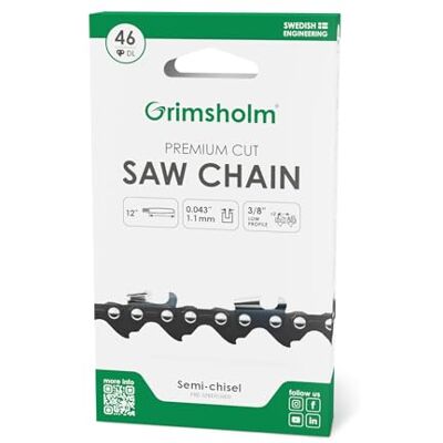 Grimsholm Green Zaagketting Premium Cut 46 DL, 3/8" .043"/1.1 mm Grimsholm Green Zaagketting Premium Cut 46 DL, 3/8" .043"/1.1 mm
