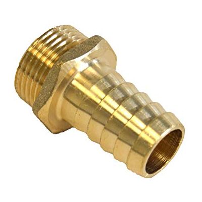 S&M S & M 453335 slangverbinding, mannelijk, messing, 3/4 inch x 19 mm S&M S & M 453335 slangverbinding, mannelijk, messing, 3/4 inch x 19 mm