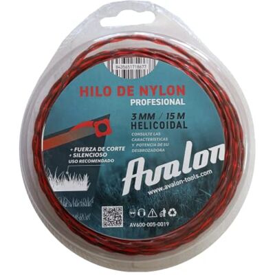 Avalon - 3mm x 15m nylon helicoidal line - 3mm - 15m - trimmer line Avalon - 3mm x 15m nylon helicoidal line - 3mm - 15m - trimmer line