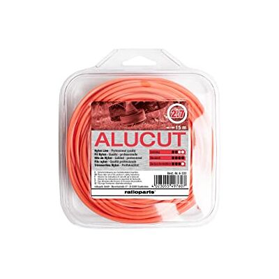 Ratioparts nylondraad 2,7 mm aluminium cut 15 m trimmerdraad rond oranje maaidraad Ratioparts nylondraad 2,7 mm aluminium cut 15 m trimmerdraad rond oranje maaidraad