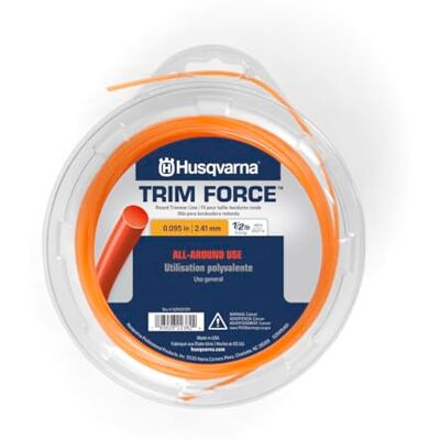 Husqvarna 529337011 95" x 140' TrimForce ronde trimmerlijn, oranje Husqvarna 529337011 95" x 140' TrimForce ronde trimmerlijn, oranje