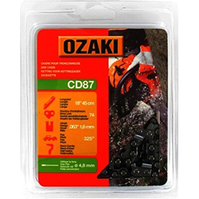 OZAKI Ketting - 74 Aandrijflinken - .325" Stap - .063" Gabarit - Kettingonderdeel OZAKI Ketting - 74 Aandrijflinken - .325" Stap - .063" Gabarit - Kettingonderdeel