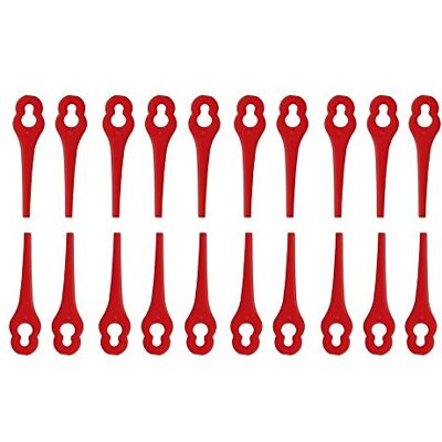 IKRA nylonmessenset 20 stuks 15132380 Geschikt voor grastrimmer IART 2520, IAT 20-1M, ICGT 2025 & IART 1224 IKRA nylonmessenset 20 stuks 15132380 Geschikt voor grastrimmer IART 2520, IAT 20-1M, ICGT 2025 & IART 1224