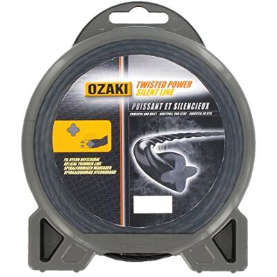 OZAKI - Twisted Power 2.4mm - Zwart - 88m - Trimmer Line OZAKI - Twisted Power 2.4mm - Zwart - 88m - Trimmer Line