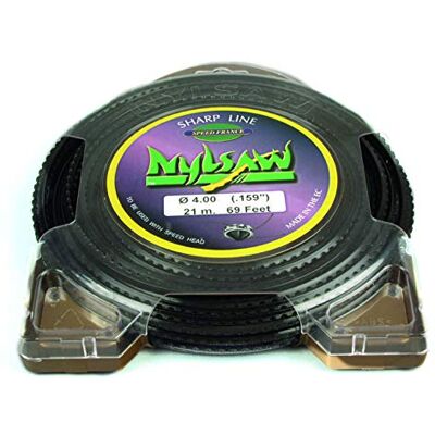 Ratioparts Maaidraad NYLSAW 4,0 mm 21 m trimmerdraad 4-kant getand Ratioparts Maaidraad NYLSAW 4,0 mm 21 m trimmerdraad 4-kant getand