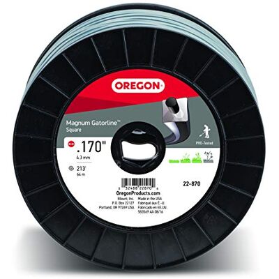 Oregon 22-870 Heavy-Duty Professionele Magnum Gatorline Vierkante String Trimmer Lijn .170-Inch Diameter 3 LBS Spoel Grijs Oregon 22-870 Heavy-Duty Professionele Magnum Gatorline Vierkante String Trimmer Lijn .170-Inch Diameter 3 LBS Spoel Grijs