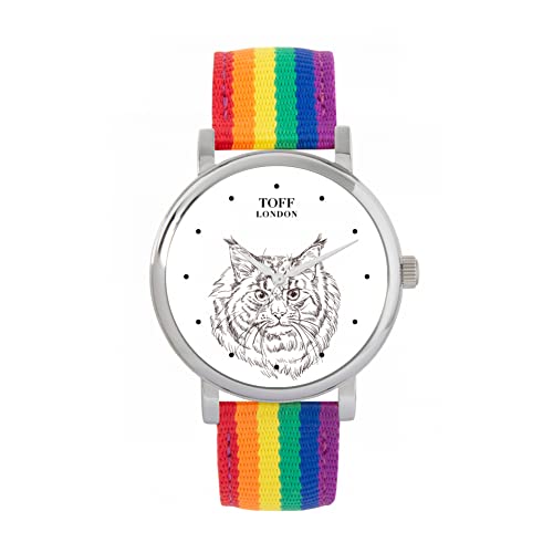 Toff London Maine Coon Hoofd Kattenhorloge