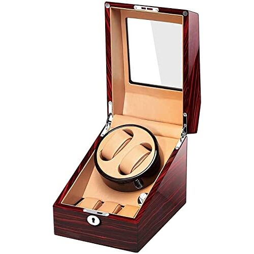 SIBEG Automatische Watch Winder Box Gift Festival Houten Dubbele Automatische Watch Winder Opbergdozen voor 2 Horloges Watch Winders voor automatische horloges op maat