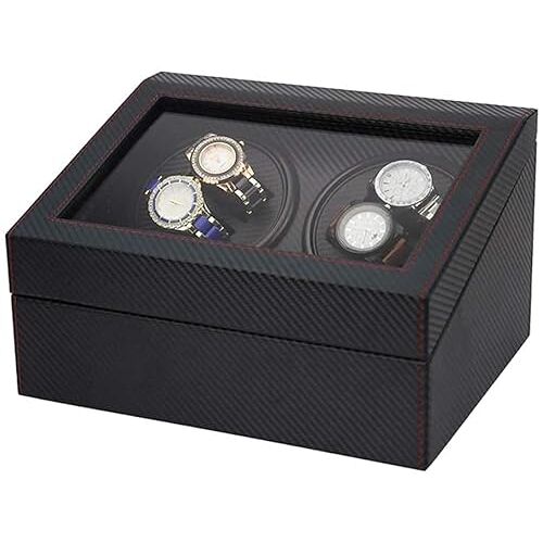SIBEG Horloge Automatische Watch Winder Box, 4+6 Automatische Watch Winder Case met Stille Mabuchi Motor, Fit Lady en Man Automatische Horloges (Kleur: C)
