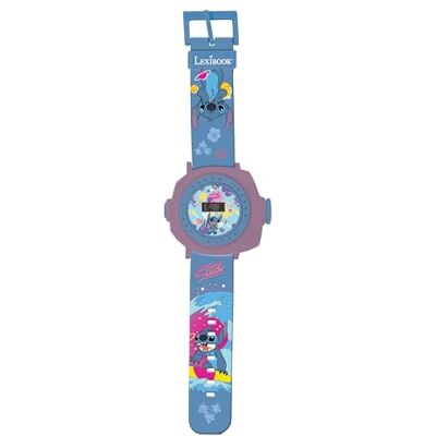 Lexibook Disney Stitch Verstelbaar projectiehorloge digitaal scherm 20 afbeeldingen van Lilo & Stitch voor kinderen DMW050DLXB Lexibook Disney Stitch Verstelbaar projectiehorloge digitaal scherm 20 afbeeldingen van Lilo & Stitch voor kinderen DMW050DLXB
