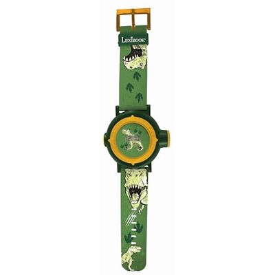 Lexibook Dinosaurus verstelbaar projectie horloge digitaal scherm 20 afbeeldingen van dinosaurus voor kinderen groen en geel DMW050DINOLXB Lexibook Dinosaurus verstelbaar projectie horloge digitaal scherm 20 afbeeldingen van dinosaurus voor kinderen groen en geel DMW050DINOLXB