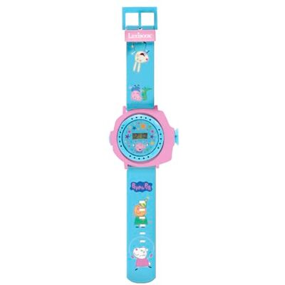 Lexibook , Peppa Pig DMW050PPLXB Verstelbaar projectie-polshorloge met 20 afbeeldingen van Peppa Pig digitaal scherm voor kinderen Lexibook , Peppa Pig DMW050PPLXB Verstelbaar projectie-polshorloge met 20 afbeeldingen van Peppa Pig digitaal scherm voor kinderen